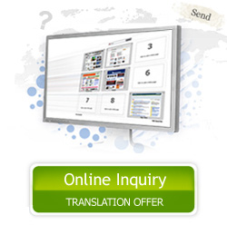 Online Inquiry – Translation Offer!